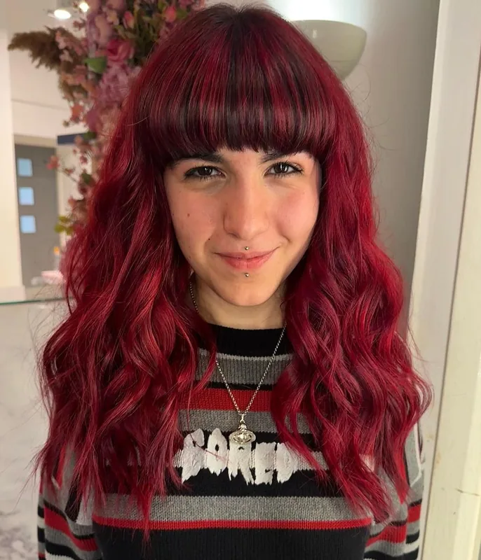 Capelli tinti con Crazy Color N. 40 Vermillion Red, foto dalla community Crazy Color