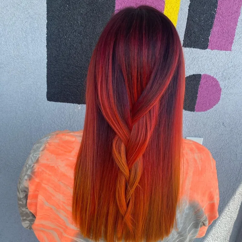 Capelli tinti con Crazy Color N. 51 Bordeaux, foto dalla community Crazy Color