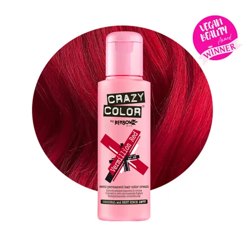 Crazy Color N. 40 Vermillion Red, flacone da 100 ml